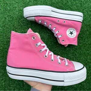 Converse Chuck Taylor All Star Lift Platform Hi Pink White